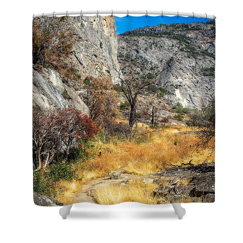 Hiking Shower Curtain featuring the photograph By The Way by Stephen Sloan