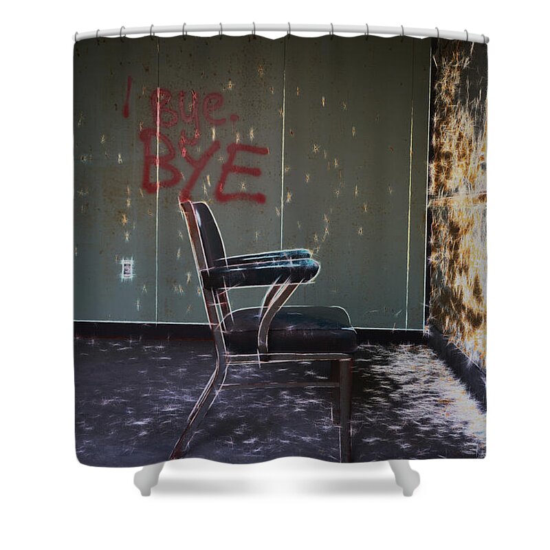 Richard Reeve Shower Curtain featuring the photograph Bye Bye by Richard Reeve