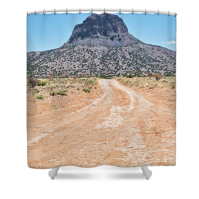 Cabezon Shower Curtain featuring the photograph Cabezon Peak, New Mexico by Segura Shaw Photography