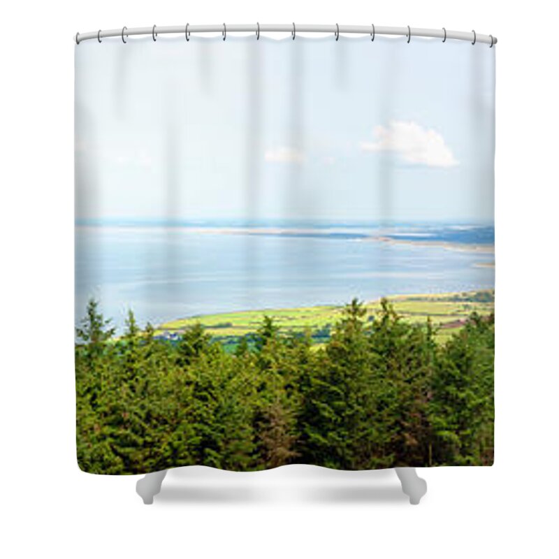Caernarfon Bay Shower Curtain featuring the photograph Caernarfon Bay Panorama by James Lavott