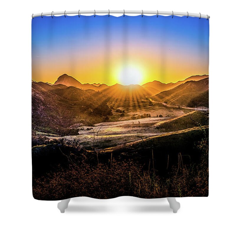 California Shower Curtain featuring the photograph Calabasas Sunset by Dee Potter