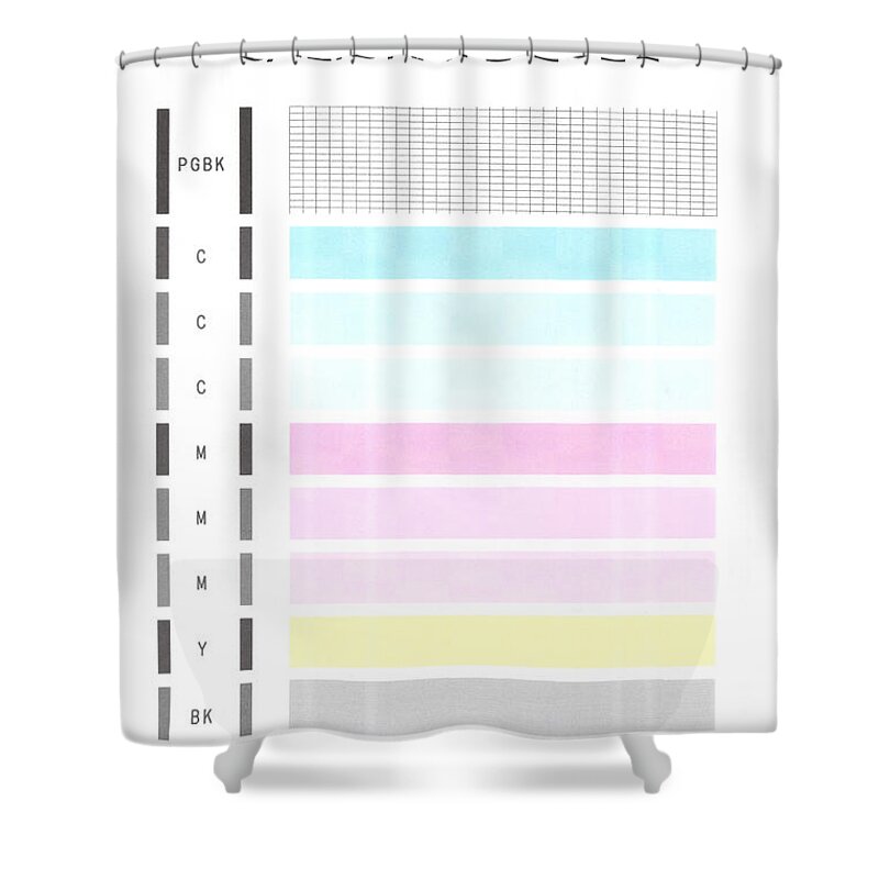 Richard Reeve Shower Curtain featuring the digital art Calibrate 2021 by Richard Reeve