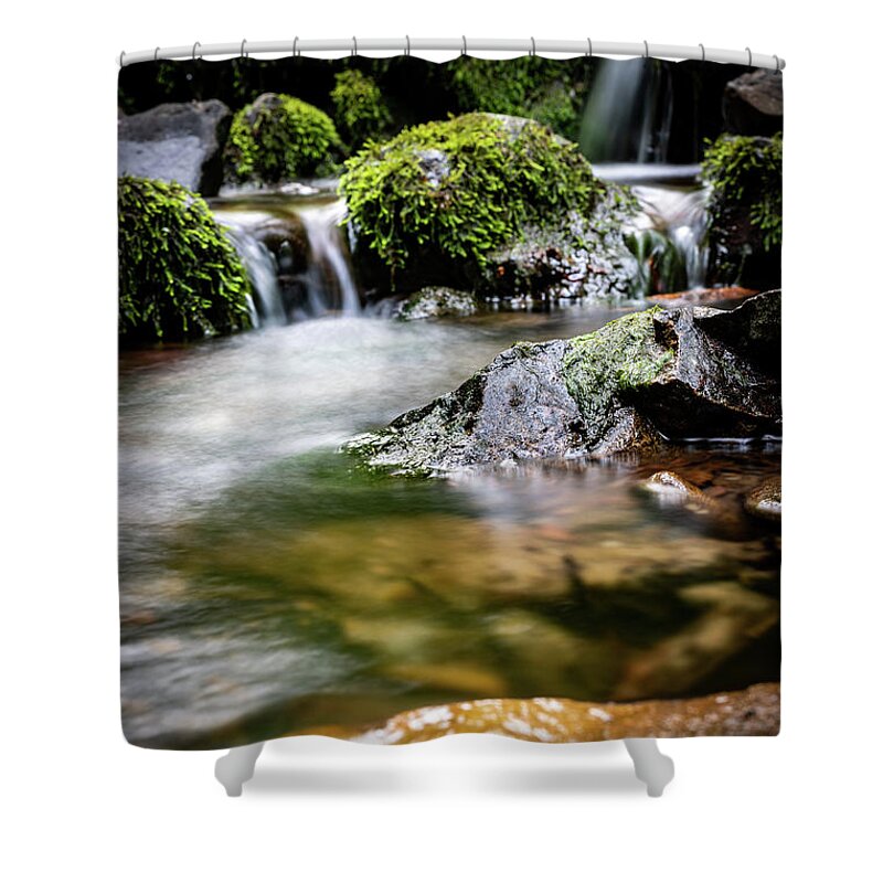 Water Shower Curtain featuring the photograph Calm water by Gavin Lewis