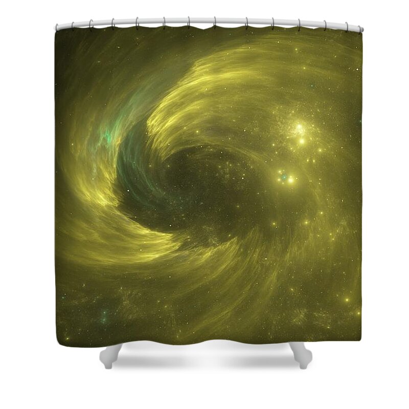 Home Shower Curtain featuring the digital art Camel Caravan by Jeff Iverson