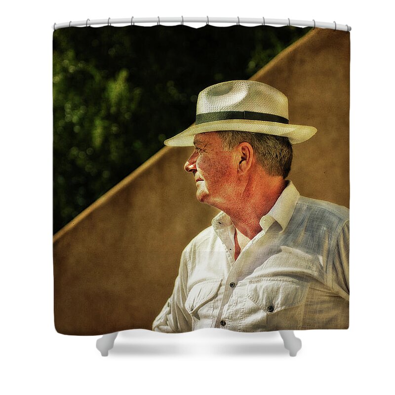 Provence Shower Curtain featuring the photograph Canadian Artist In Provence by CR Courson