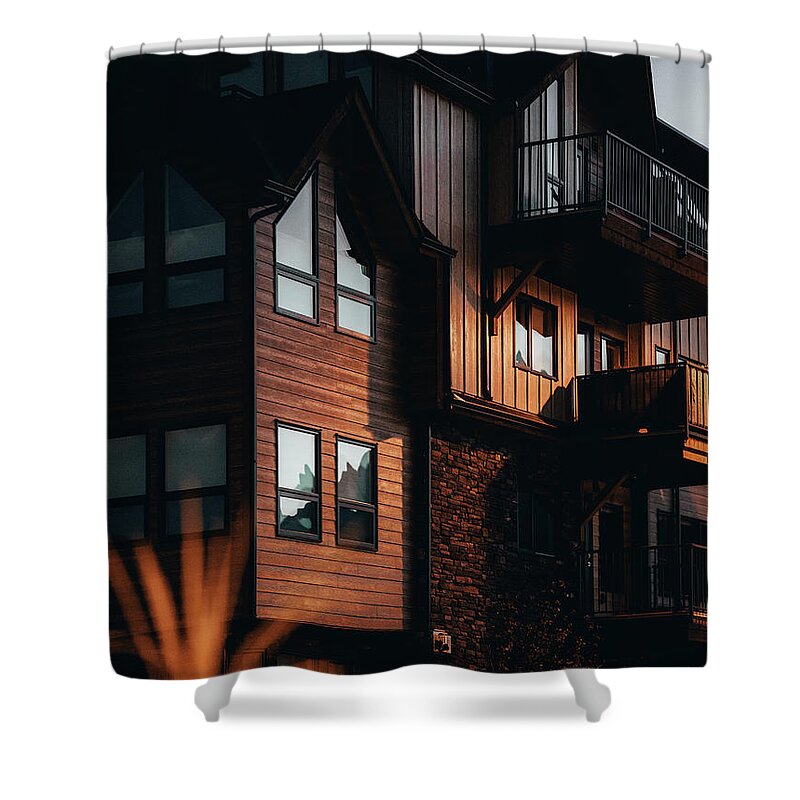  Shower Curtain featuring the photograph Canadian Townhouse by William Boggs