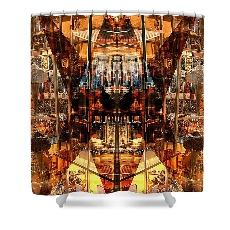 Candy Store Shower Curtain featuring the digital art Candy Store by Nancy Merkle