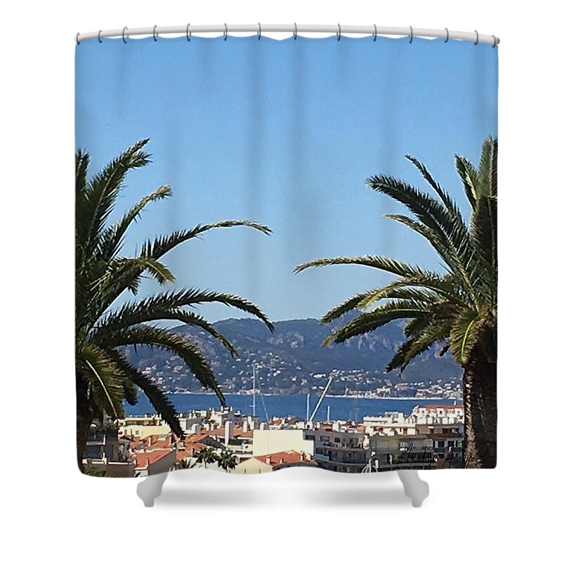 Cannes Shower Curtain featuring the photograph Cannes du Montfleury by Medge Jaspan