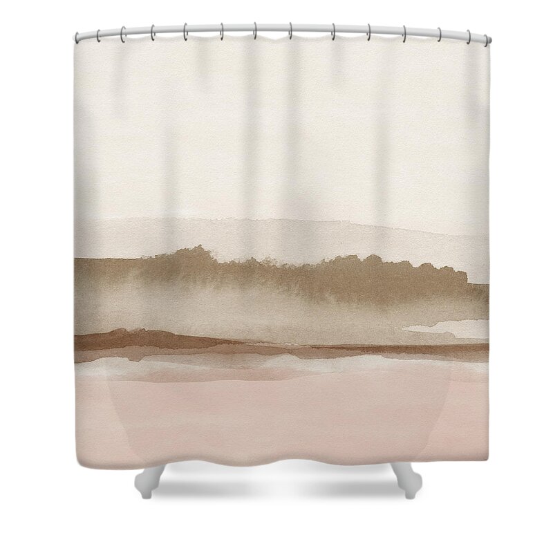 Desert Shower Curtain featuring the painting Canyon Landscape- Art by Linda Woods by Linda Woods