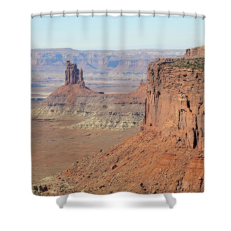 Canyonlands National Park Shower Curtain featuring the photograph Canyonlands National Park - View from Green River Overlook by Richard Krebs