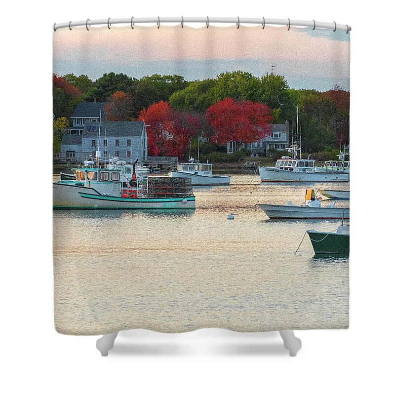 Cape Porpoise Shower Curtain featuring the photograph Cape Porpoise, Maine by Bob Doucette