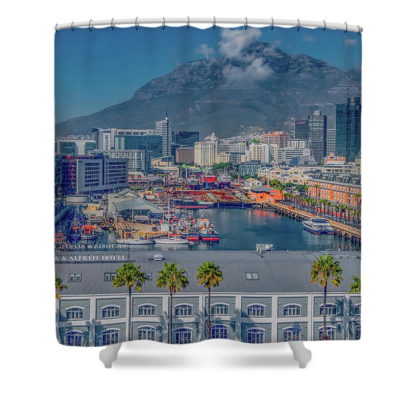 Cape Town Shower Curtain featuring the photograph Capetown City View by Marcy Wielfaert