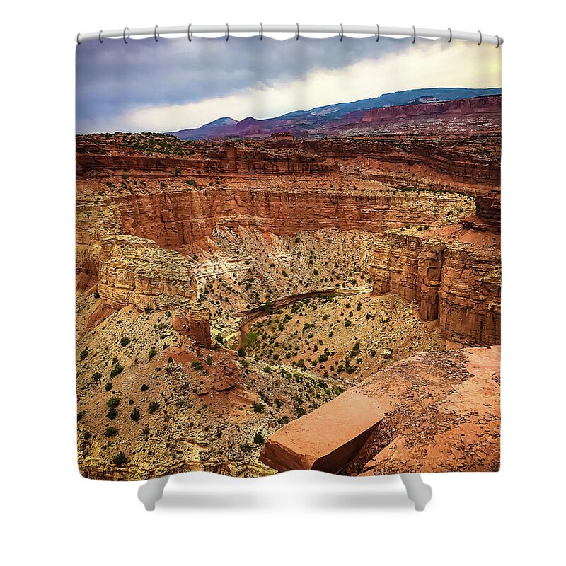 Capitolreefnationalpark Shower Curtain featuring the photograph Capitol Reef NP by Pam Rendall