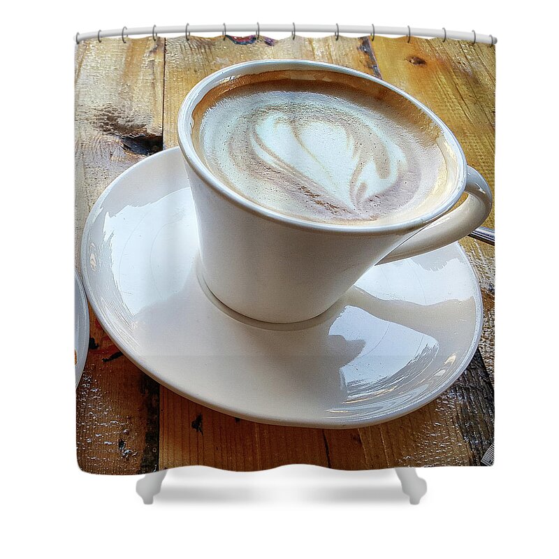 Italy Shower Curtain featuring the photograph Cappuccino by Marian Tagliarino