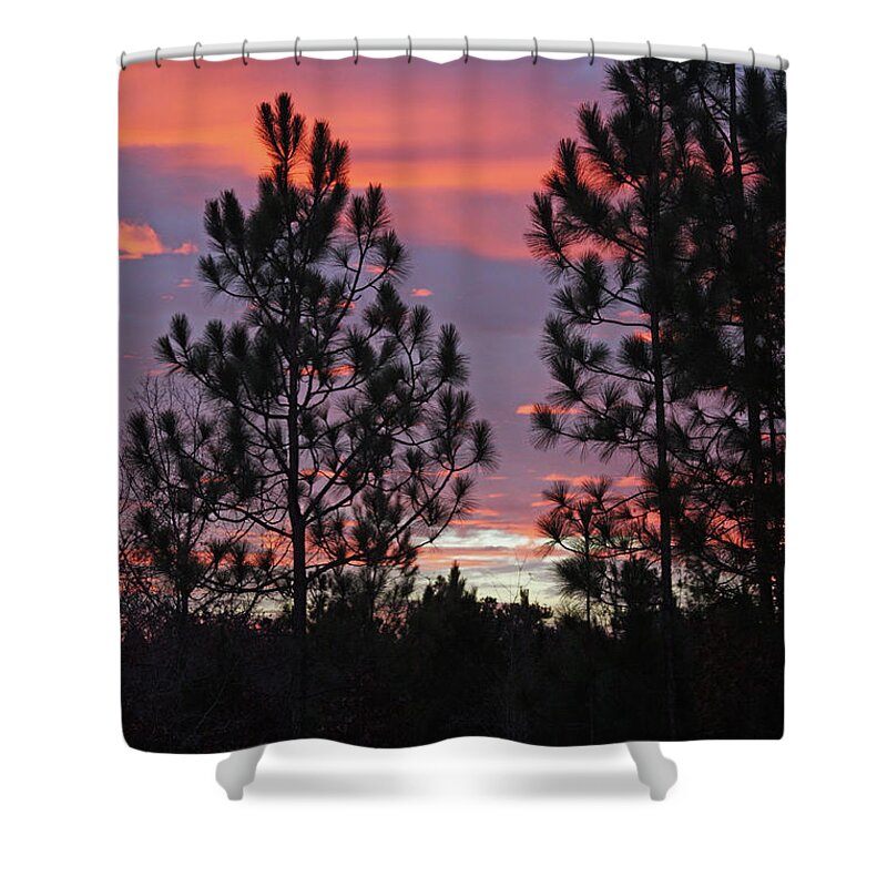 Sunset Shower Curtain featuring the photograph Carolina Sunset 4592 by Carolyn Stagger Cokley