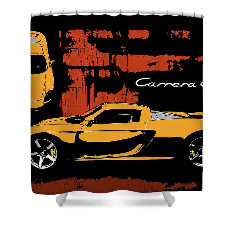Carrera GT - Y Shower Curtain by Greg E Russell - Fine Art America