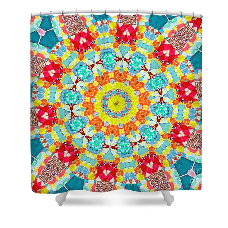  Shower Curtain featuring the photograph Cartwheel Quilt by Shirley Moravec