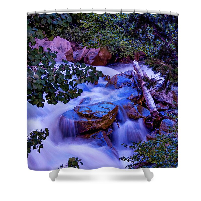 Cascade Shower Curtain featuring the photograph Cascade Falls, Buena Vista, Colorado by Tom Potter