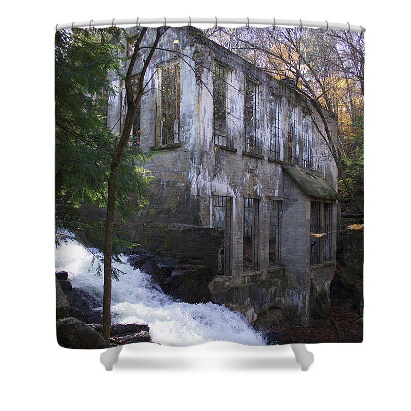 Castle Shower Curtain featuring the photograph Castle Falls by Marc Champagne