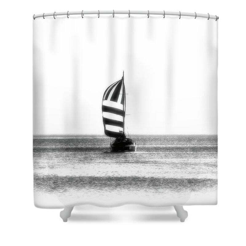 Catamaran Shower Curtain featuring the photograph Catamaran by James DeFazio