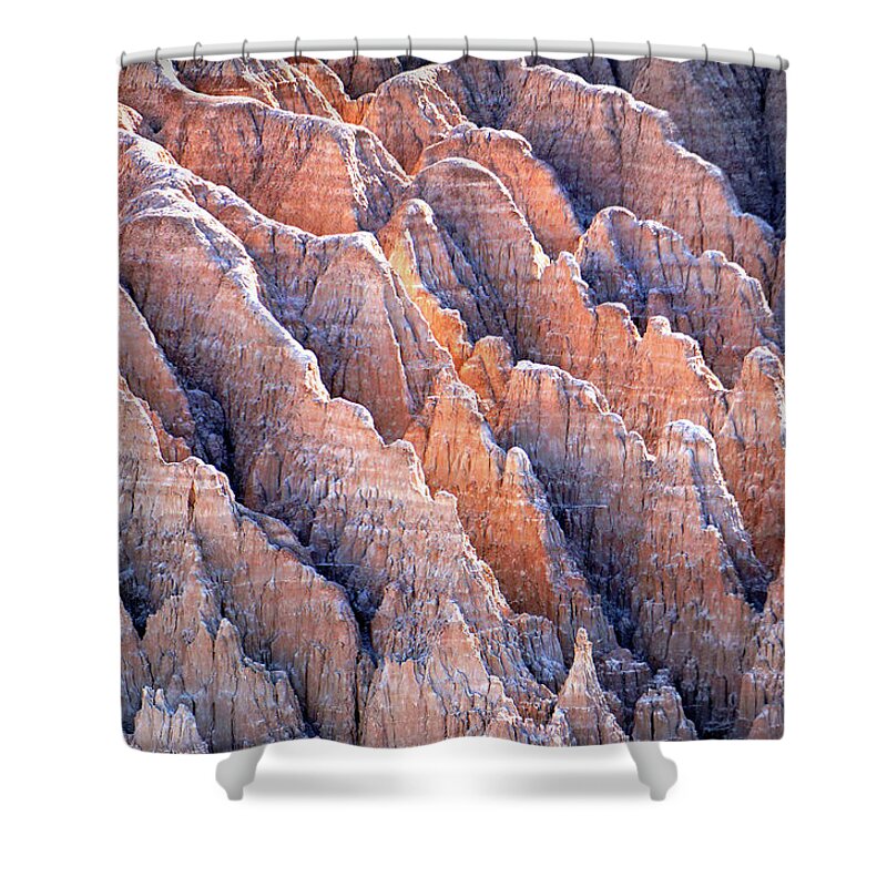 Nevada Shower Curtain featuring the photograph Cathedral Gorges SP 4 by JustJeffAz Photography