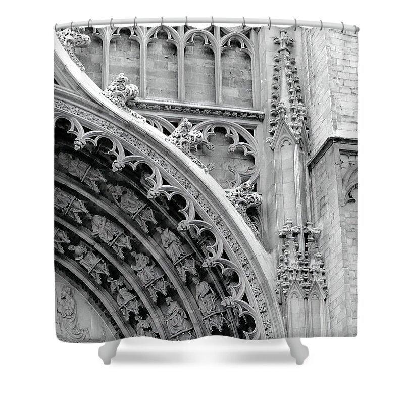 Cathedral Shower Curtain featuring the photograph Cathedral of Our Lady, Antwerp by Jerry Griffin