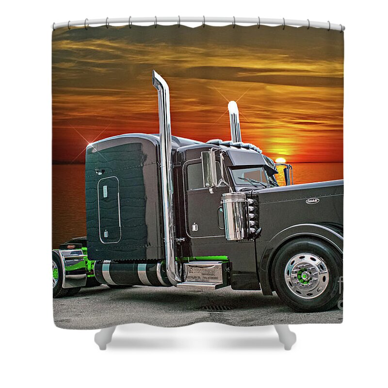 Big Rigs Shower Curtain featuring the photograph Catr1550-21 by Randy Harris