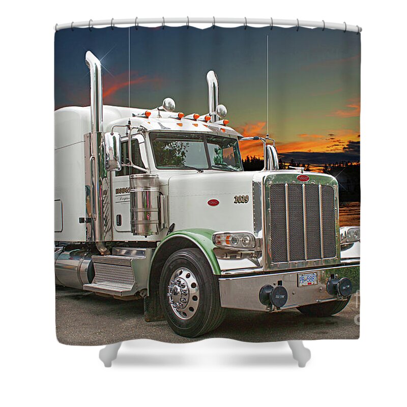 Big Rigs Shower Curtain featuring the photograph Catr1555-21 by Randy Harris