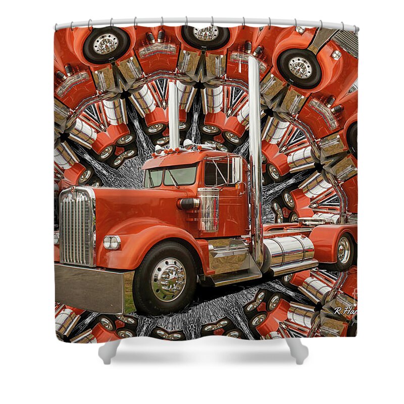 Big Rigs Shower Curtain featuring the photograph Catr9330b-19 by Randy Harris