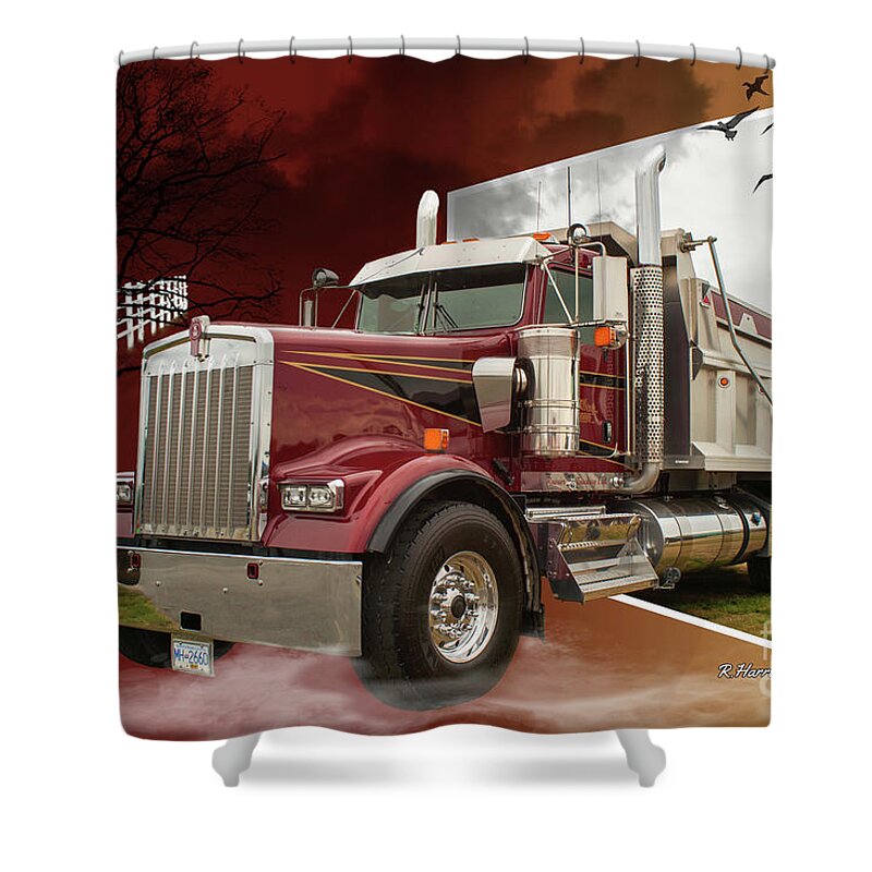 Big Rigs Shower Curtain featuring the photograph Catr9449a-19 by Randy Harris