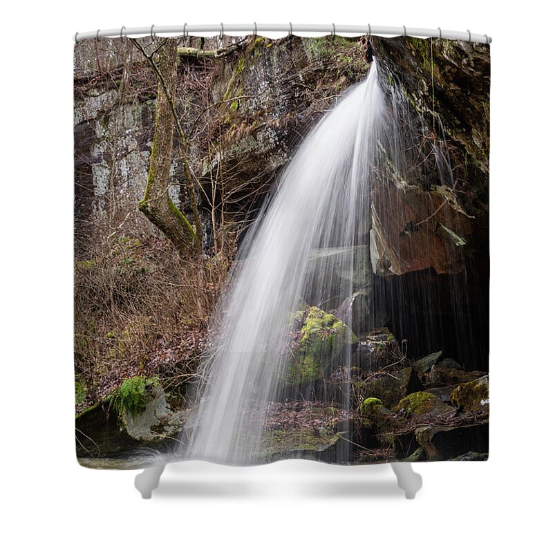 Waterfall Shower Curtain featuring the photograph Cedar Wonders Waterfall by Grant Twiss