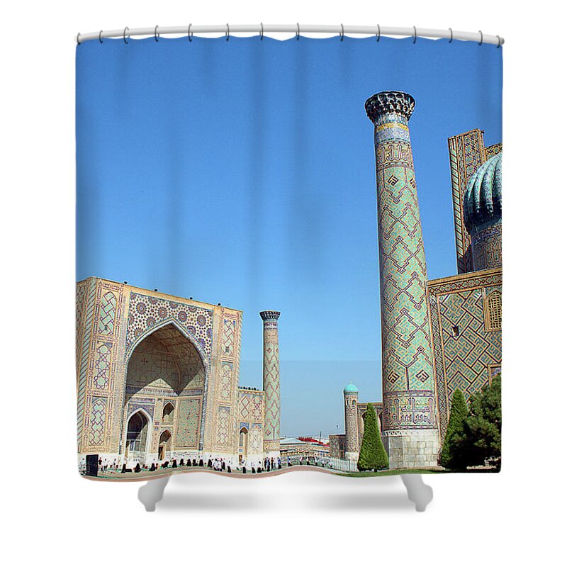  Shower Curtain featuring the photograph Central Asia 28 by Eric Pengelly