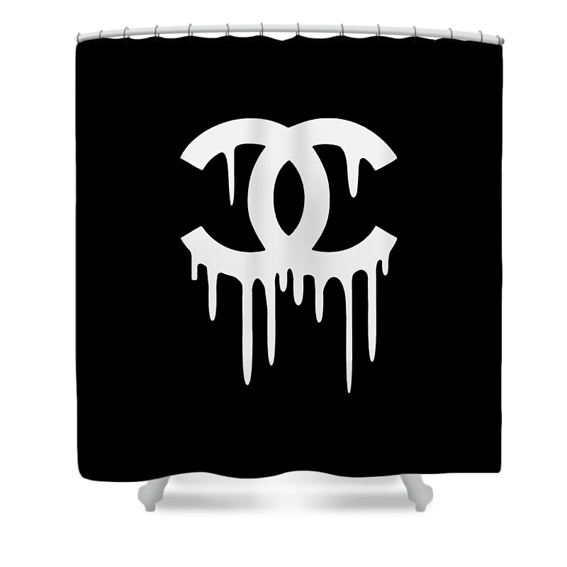 Chanel New Logo Shower Curtain