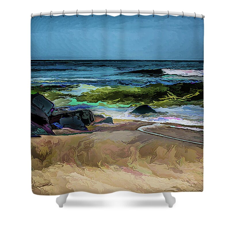 Ocean Shower Curtain featuring the photograph Changing Tide in Acrylic by Alan Goldberg