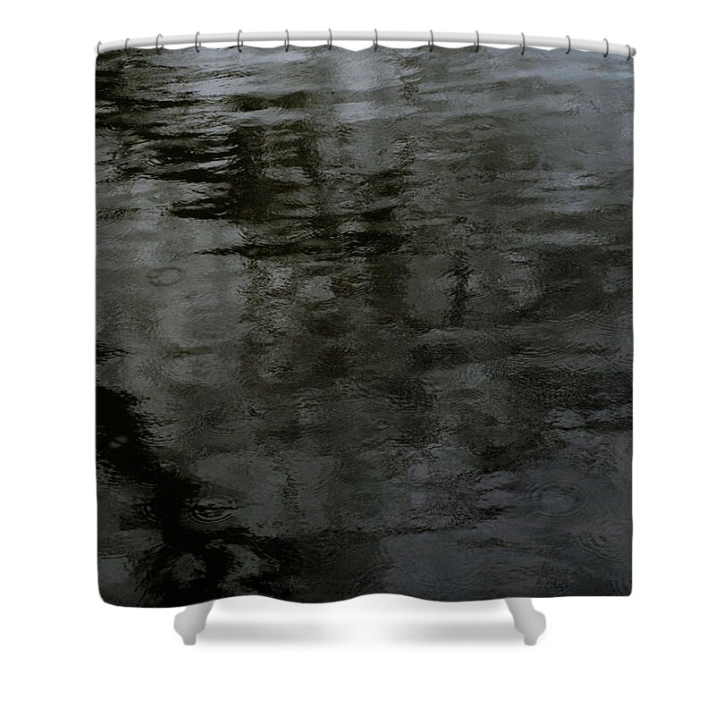  Shower Curtain featuring the photograph Charcoal Water by Mary Kobet
