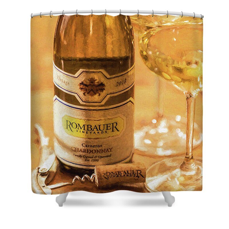 Chardonnay Shower Curtain featuring the photograph Chardonnay of Napa Valley by David Letts