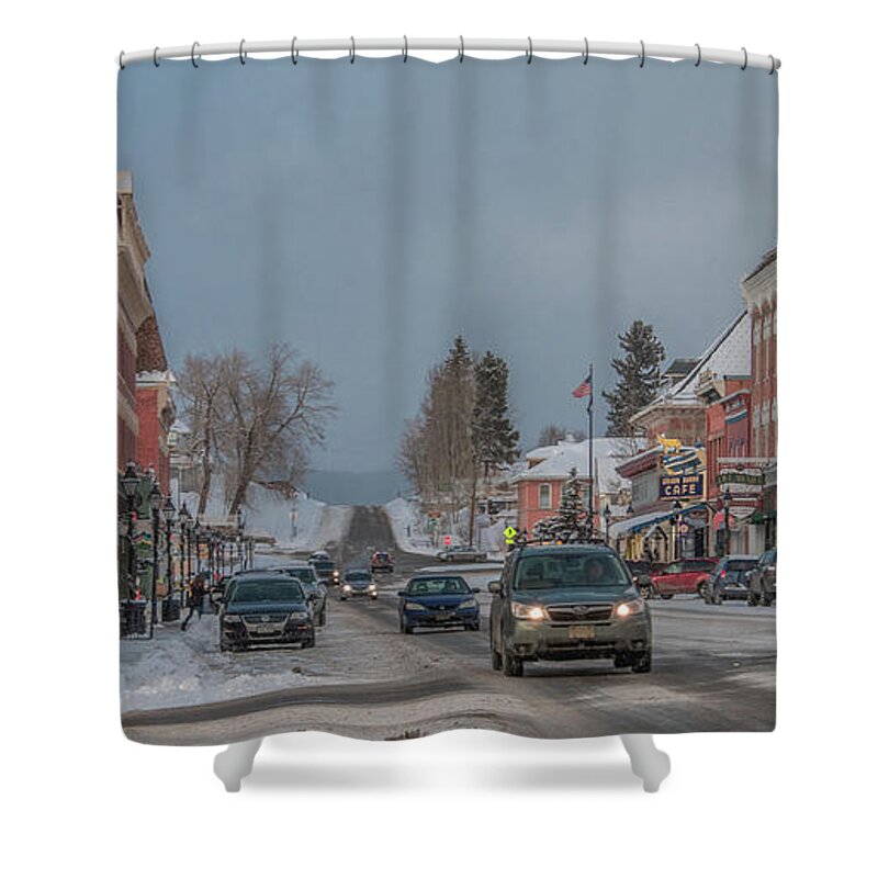Colorado Shower Curtain featuring the photograph Charming Leadville, Colorado by Marcy Wielfaert