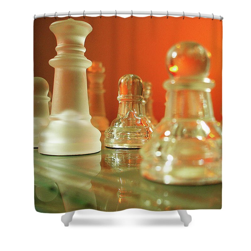 Chess Shower Curtain featuring the photograph Checkmate by David Beechum