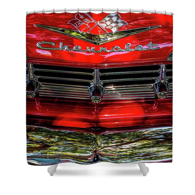 Chevy Shower Curtain featuring the photograph Chevy Smile by Pamela Dunn-Parrish