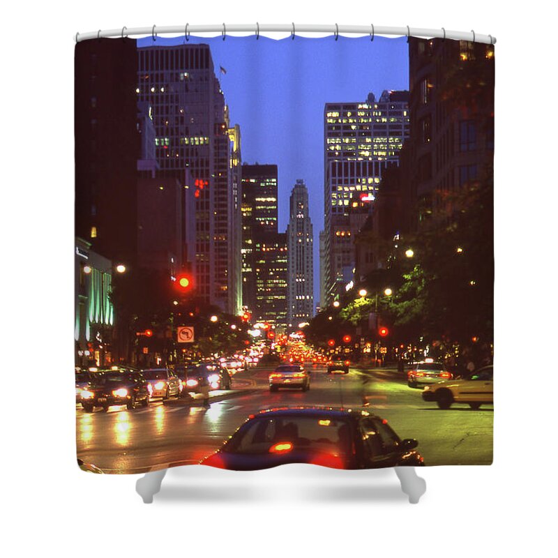 Chicago Shower Curtain featuring the photograph Chicago Life 9 by Mike McGlothlen