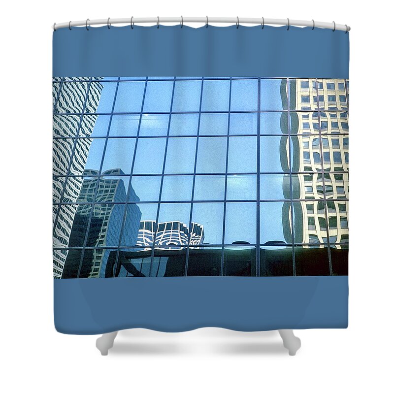  Shower Curtain featuring the photograph Chicago Reflections by Gordon James