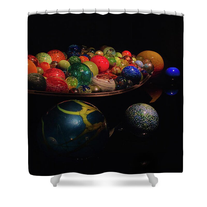 Blownglass Shower Curtain featuring the photograph Chihuly Glass No.1 by Vicky Edgerly
