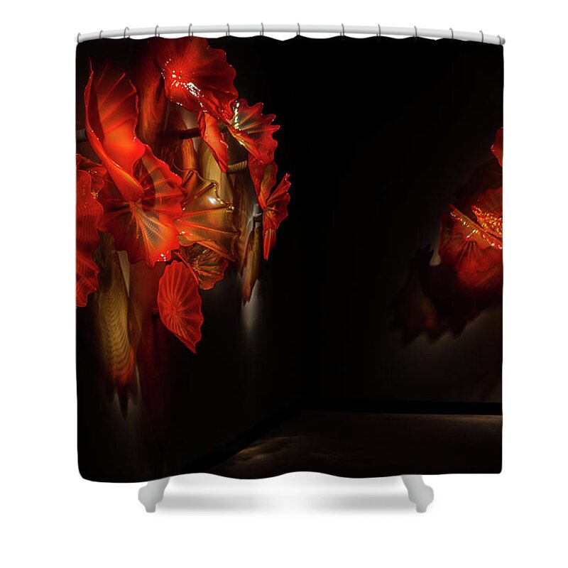 Blownglass Shower Curtain featuring the photograph Chihuly Glass No.4 by Vicky Edgerly
