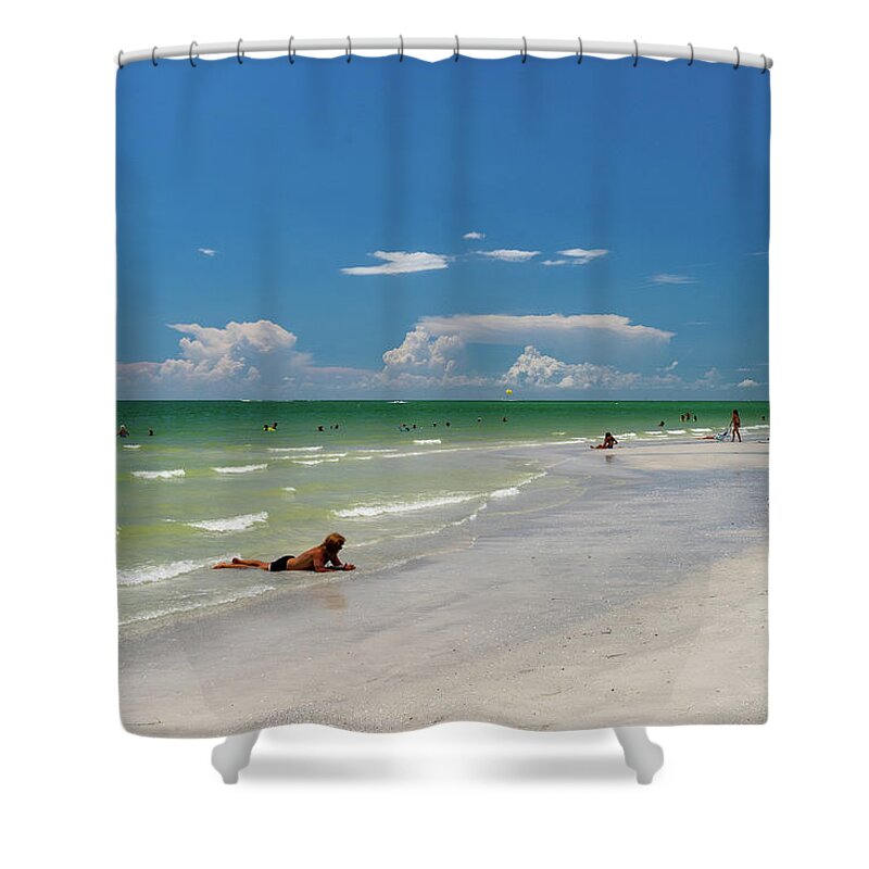 Florida Shower Curtain featuring the photograph Chilling by Marian Tagliarino