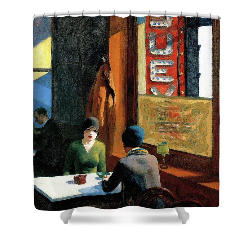 Edward Hopper Shower Curtain featuring the photograph Chop Suey by Edward Hopper