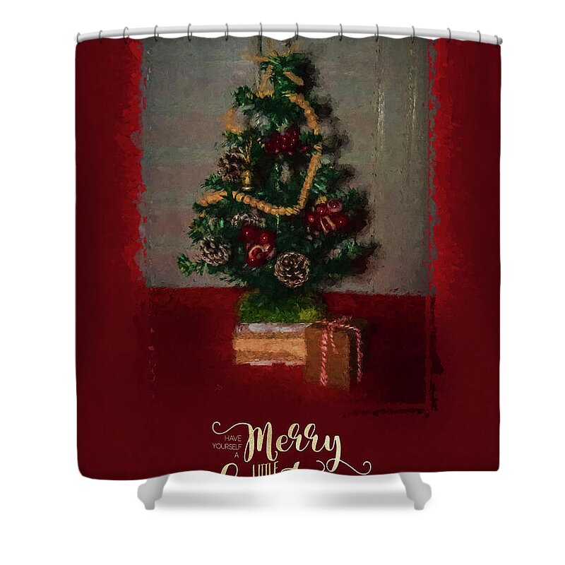Holiday Shower Curtain featuring the photograph Christmas Card 0884 by Cathy Kovarik