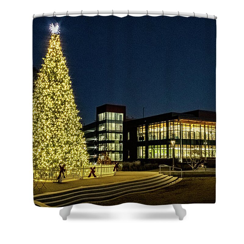 Winter Shower Curtain featuring the photograph Christmas in Cary by Rick Nelson