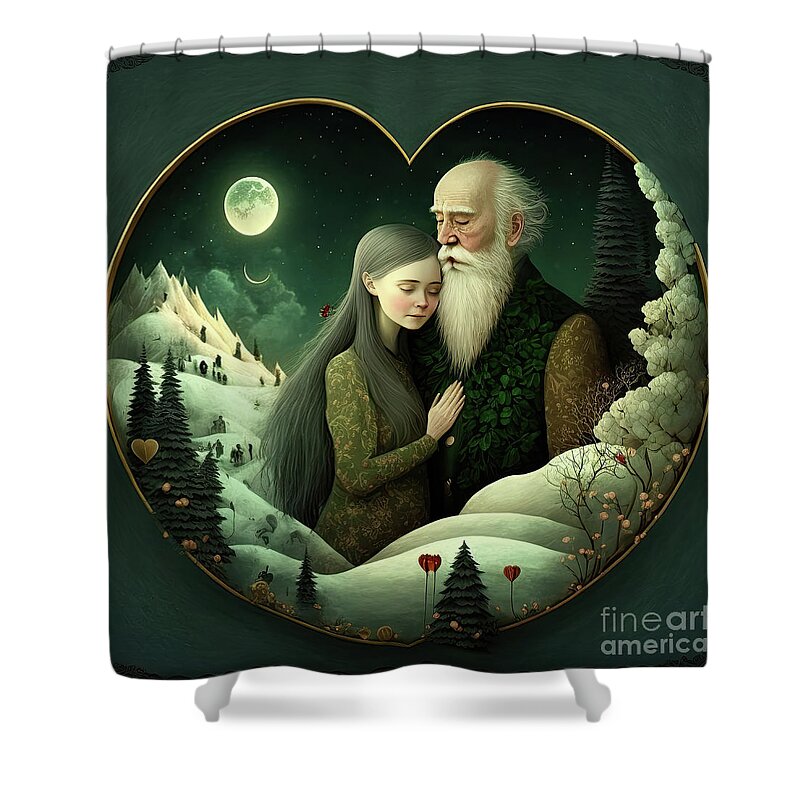 Christmas Shower Curtain featuring the photograph Christmas Scene 009 by Jack Torcello