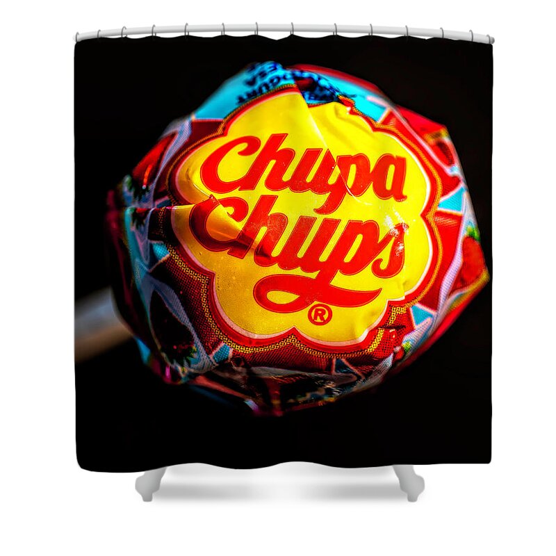 Art Shower Curtain featuring the photograph Chupa Chups Lollipop 2 by James Sage