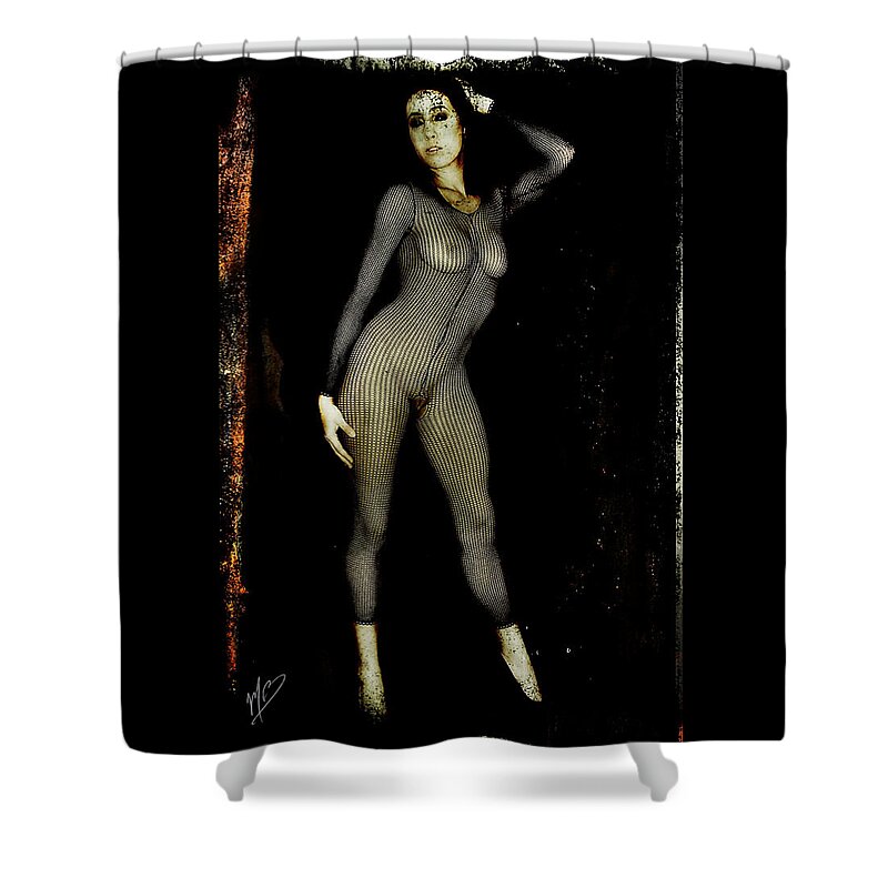 Sexy Shower Curtain featuring the digital art Ciena 1 by Mark Baranowski